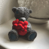 Teddy bear with hearts Mold