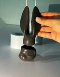 Bunny face candle holder mold + bunnys ears candle mold