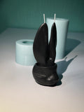 Bunny face candle holder mold + bunnys ears candle mold