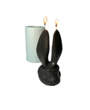 Bunny face candle holder mold + bunnys ears candle mold